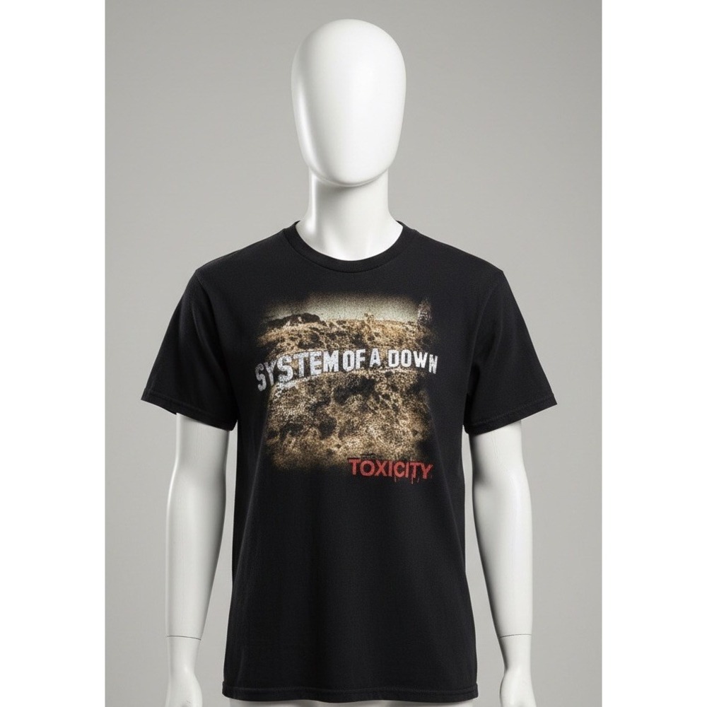 System of a Down Toxicity T-Shirt Men's Size Large Black Band Tee SOAD